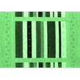 thumbnail image 1 of Ahgly Company Indoor Rectangle Abstract Emerald Green Contemporary Area Rugs, 2' x 5', 1 of 4