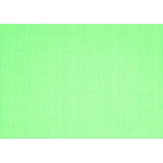 Ahgly Company Indoor Rectangle Abstract Emerald Green Contemporary Area Rugs, 7' x 9'