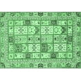 thumbnail image 1 of Ahgly Company Indoor Rectangle Abstract Emerald Green Modern Area Rugs, 6' x 9', 1 of 4