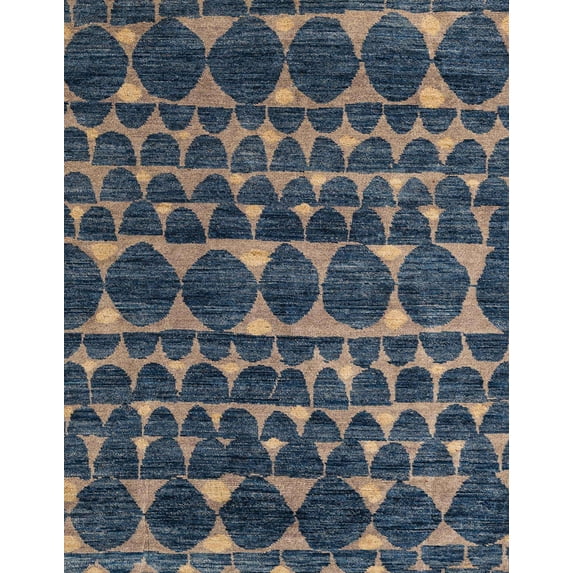 Ahgly Company Indoor Rectangle Abstract Granite Gray Area Rugs, 5' x 8'