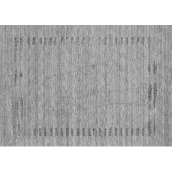 Ahgly Company Indoor Rectangle Abstract Gray Contemporary Area Rugs, 2' x 3'