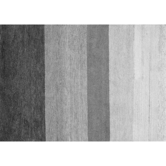 Ahgly Company Indoor Rectangle Abstract Gray Contemporary Area Rugs, 2' x 3'