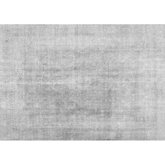 Ahgly Company Indoor Rectangle Abstract Gray Contemporary Area Rugs, 2' x 4'