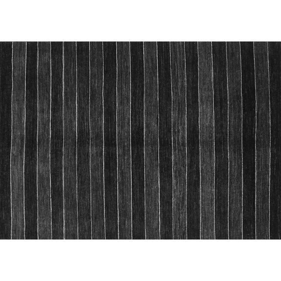 Ahgly Company Indoor Rectangle Abstract Gray Contemporary Area Rugs, 2' x 5'