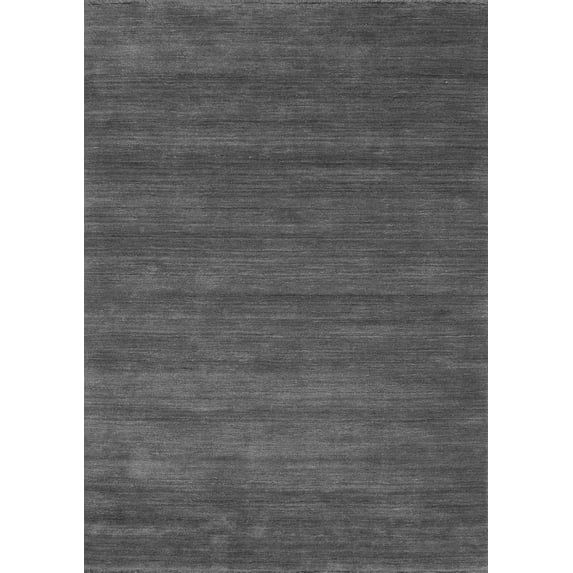 Ahgly Company Indoor Rectangle Abstract Gray Contemporary Area Rugs, 2' x 5'