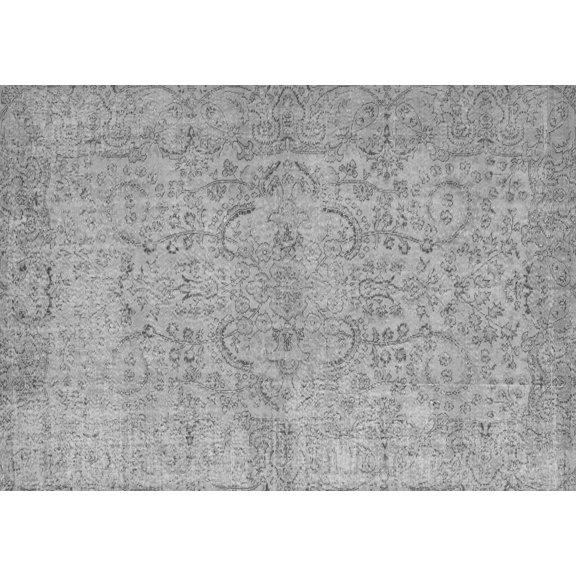 Ahgly Company Indoor Rectangle Abstract Gray Contemporary Area Rugs, 3' x 5'