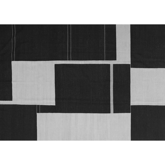 Ahgly Company Indoor Rectangle Abstract Gray Contemporary Area Rugs, 5' x 7'