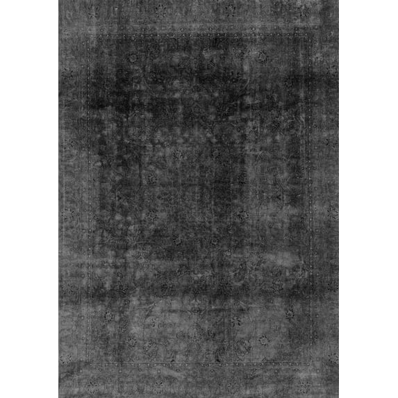 Ahgly Company Indoor Rectangle Abstract Gray Modern Area Rugs, 3' x 5'