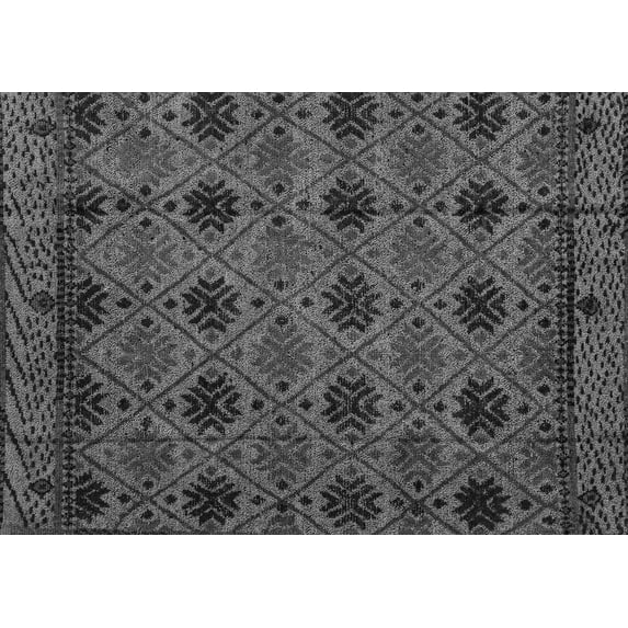 Ahgly Company Indoor Rectangle Abstract Gray Modern Area Rugs, 4' x 6'