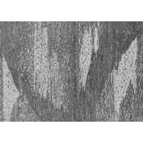 Ahgly Company Indoor Rectangle Abstract Gray Modern Area Rugs, 5' x 7'