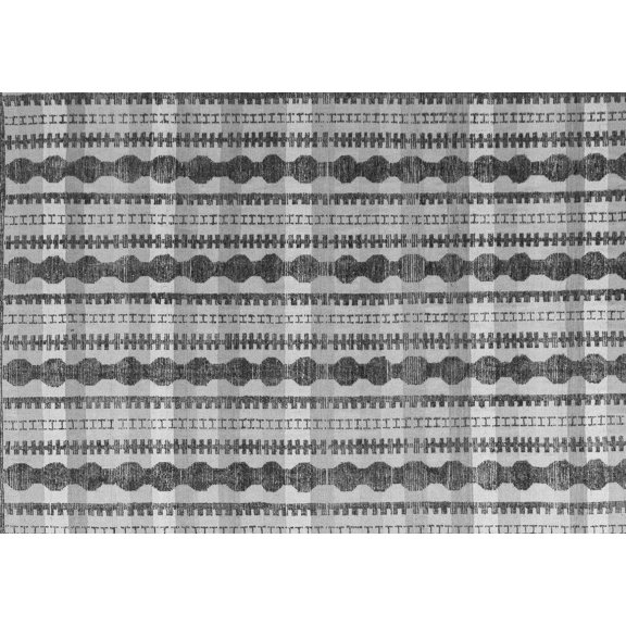 Ahgly Company Indoor Rectangle Abstract Gray Modern Area Rugs, 5' x 8'