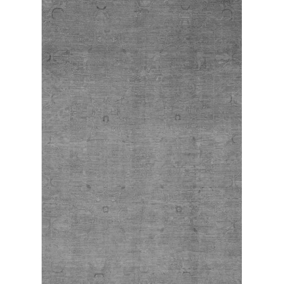 Ahgly Company Indoor Rectangle Abstract Gray Modern Area Rugs, 7' x 10'