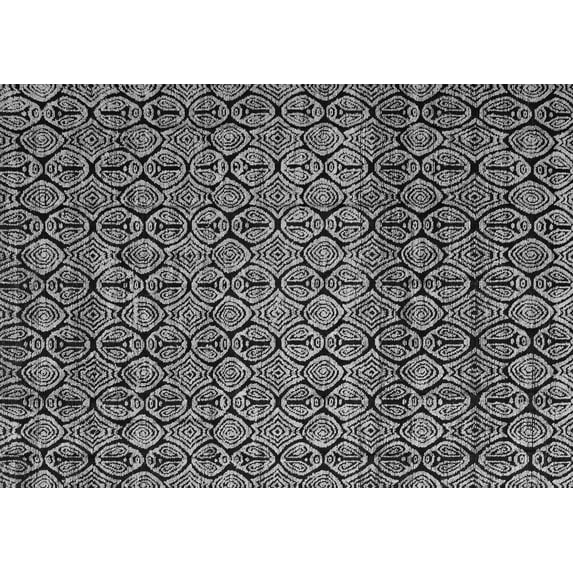 Ahgly Company Indoor Rectangle Abstract Gray Modern Area Rugs, 7' x 10'