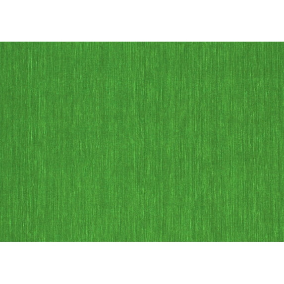 Ahgly Company Indoor Rectangle Abstract Green Contemporary Area Rugs, 2' x 5'