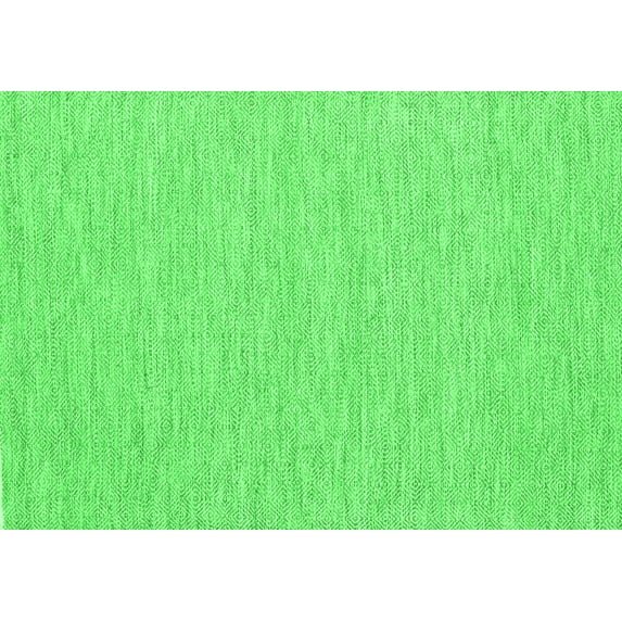 Ahgly Company Indoor Rectangle Abstract Green Contemporary Area Rugs, 6' x 9'
