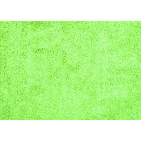 Ahgly Company Indoor Rectangle Abstract Green Contemporary Area Rugs, 7' x 10'