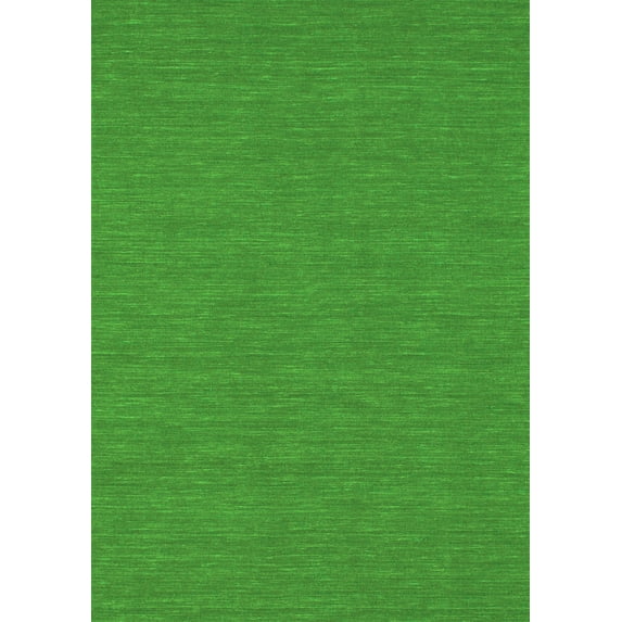 Ahgly Company Indoor Rectangle Abstract Green Contemporary Area Rugs, 7' x 10'