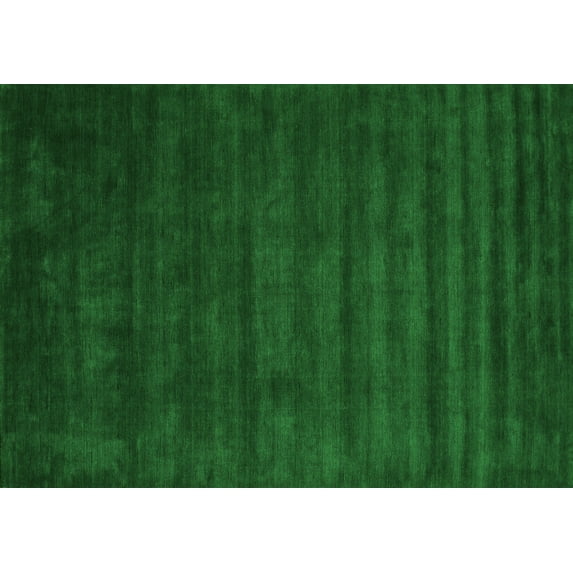 Ahgly Company Indoor Rectangle Abstract Green Contemporary Area Rugs, 7' x 9'
