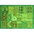 thumbnail image 1 of Ahgly Company Indoor Rectangle Abstract Green Modern Area Rugs, 2' x 3', 1 of 4