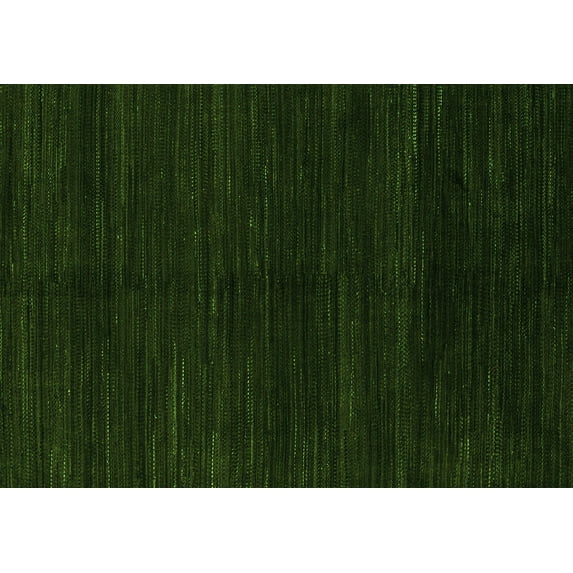 Ahgly Company Indoor Rectangle Abstract Green Modern Area Rugs, 2' x 4'