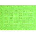 thumbnail image 1 of Ahgly Company Indoor Rectangle Abstract Green Modern Area Rugs, 2' x 4', 1 of 4