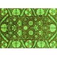 thumbnail image 1 of Ahgly Company Indoor Rectangle Abstract Green Modern Area Rugs, 2' x 4', 1 of 4