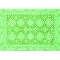 thumbnail image 1 of Ahgly Company Indoor Rectangle Abstract Green Modern Area Rugs, 2' x 5', 1 of 4