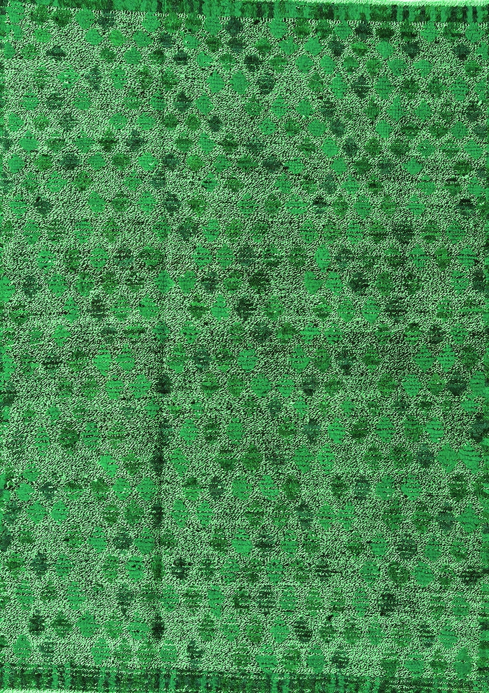 Ahgly Company Indoor Rectangle Abstract Green Modern Area Rugs, 2' x 5 ...