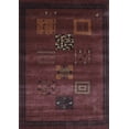 thumbnail image 1 of Ahgly Company Indoor Rectangle Abstract Light Blue Contemporary Area Rugs, 5' x 7', 1 of 4