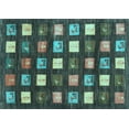 thumbnail image 1 of Ahgly Company Indoor Rectangle Abstract Light Blue Contemporary Area Rugs, 6' x 9', 1 of 4
