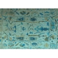 thumbnail image 1 of Ahgly Company Indoor Rectangle Abstract Light Blue Modern Area Rugs, 2' x 3', 1 of 4