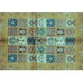 thumbnail image 1 of Ahgly Company Indoor Rectangle Abstract Light Blue Modern Area Rugs, 2' x 4', 1 of 4