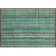 thumbnail image 1 of Ahgly Company Indoor Rectangle Abstract Light Blue Modern Area Rugs, 4' x 6', 1 of 4