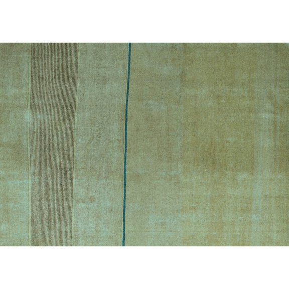 Ahgly Company Indoor Rectangle Abstract Light Blue Modern Area Rugs, 5' x 7'