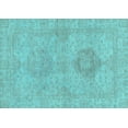 thumbnail image 1 of Ahgly Company Indoor Rectangle Abstract Light Blue Modern Area Rugs, 7' x 10', 1 of 4