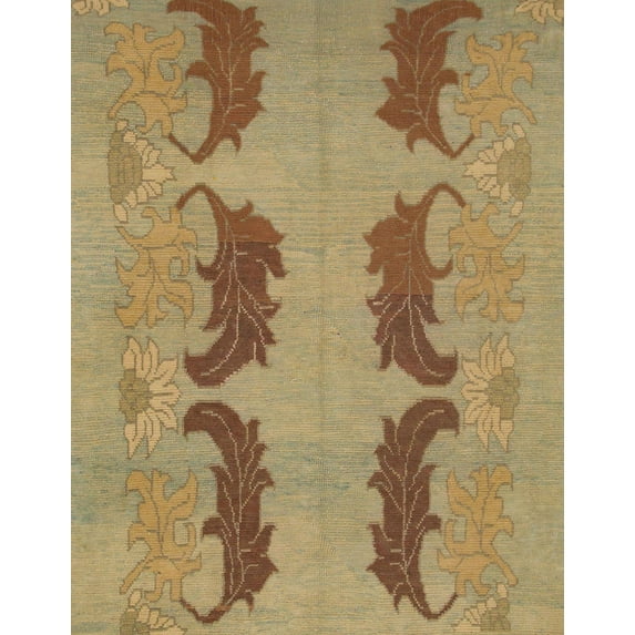 Ahgly Company Indoor Rectangle Abstract Light Brown Area Rugs, 4' x 6'