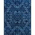 thumbnail image 1 of Ahgly Company Indoor Rectangle Abstract MidBlue Abstract Area Rugs, 2' x 5', 1 of 6