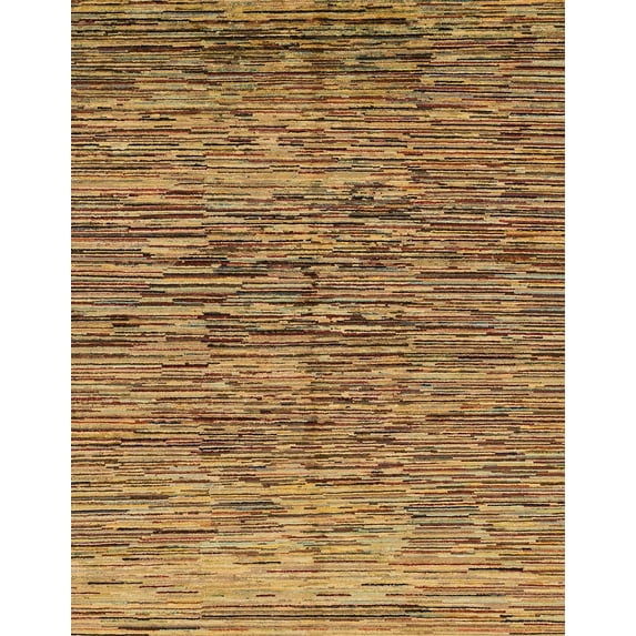 Ahgly Company Indoor Rectangle Abstract Orange Abstract Area Rugs, 2' x 3'