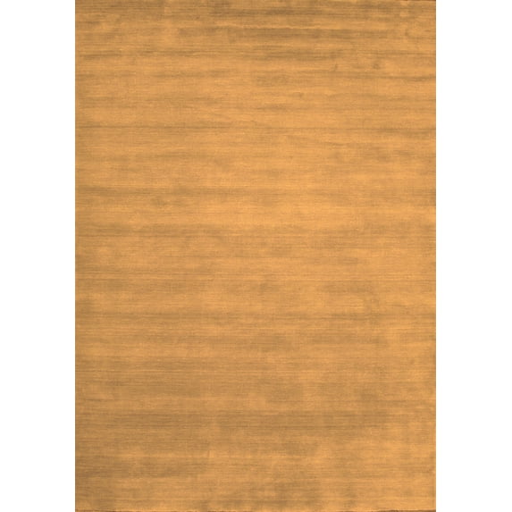 Ahgly Company Indoor Rectangle Abstract Orange Contemporary Area Rugs, 2' x 4'