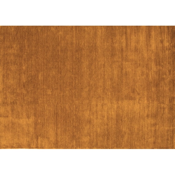 Ahgly Company Indoor Rectangle Abstract Orange Contemporary Area Rugs, 4' x 6'