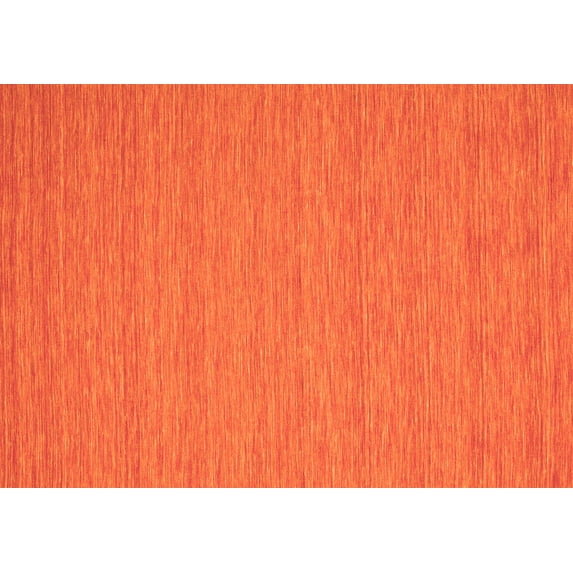 Ahgly Company Indoor Rectangle Abstract Orange Contemporary Area Rugs, 4' x 6'