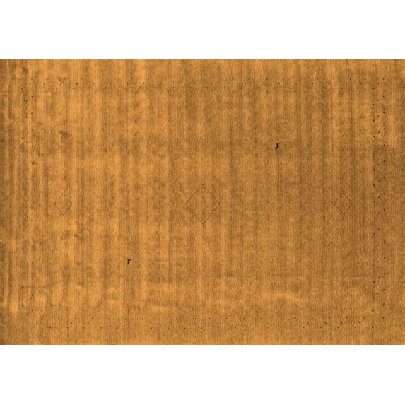 Ahgly Company Indoor Rectangle Abstract Orange Contemporary Area Rugs, 4' x 6'