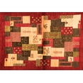 thumbnail image 1 of Ahgly Company Indoor Rectangle Abstract Orange Contemporary Area Rugs, 5' x 8', 1 of 1