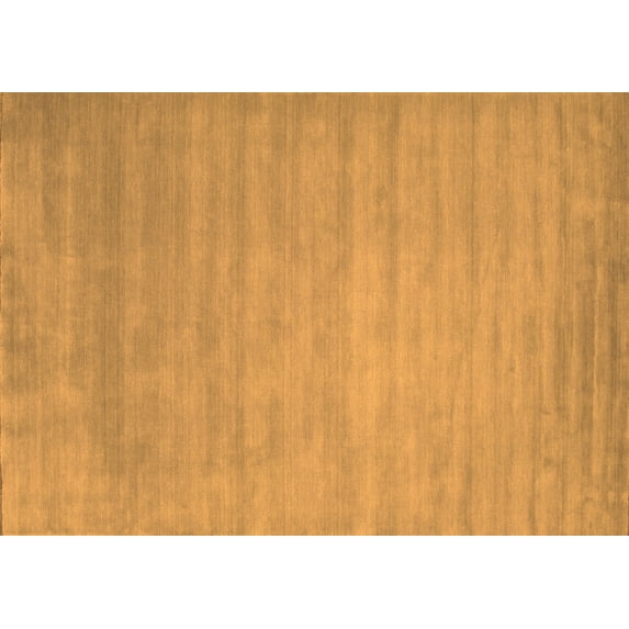 Ahgly Company Indoor Rectangle Abstract Orange Contemporary Area Rugs, 8' x 10'
