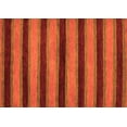 thumbnail image 1 of Ahgly Company Indoor Rectangle Abstract Orange Modern Area Rugs, 3' x 5', 1 of 4