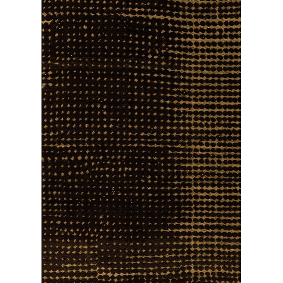 Ahgly Company Indoor Rectangle Abstract Orange Modern Area Rugs, 4' x 6'