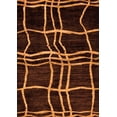 thumbnail image 1 of Ahgly Company Indoor Rectangle Abstract Orange Modern Area Rugs, 7' x 10', 1 of 4
