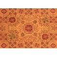 thumbnail image 1 of Ahgly Company Indoor Rectangle Abstract Orange Modern Area Rugs, 7' x 9', 1 of 4