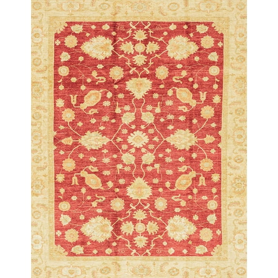 Ahgly Company Indoor Rectangle Abstract Orange Red Area Rugs, 2' x 3'