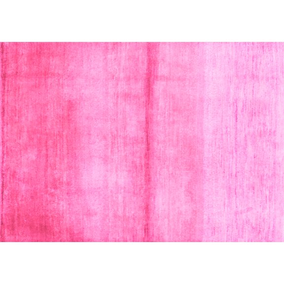 Ahgly Company Indoor Rectangle Abstract Pink Contemporary Area Rugs, 3' x 5'